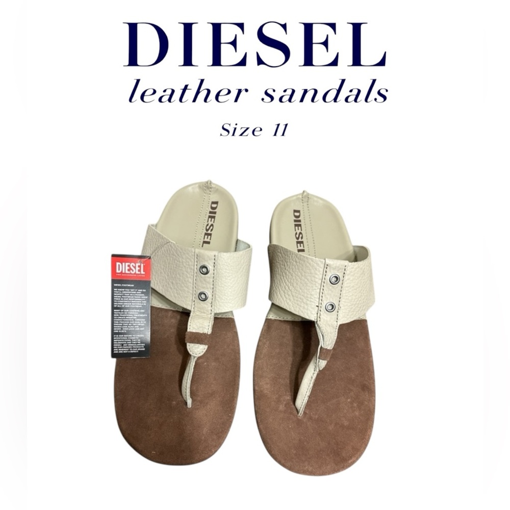 🩴 men’s NWT Diesel leather flip flop/sandal  size 11
